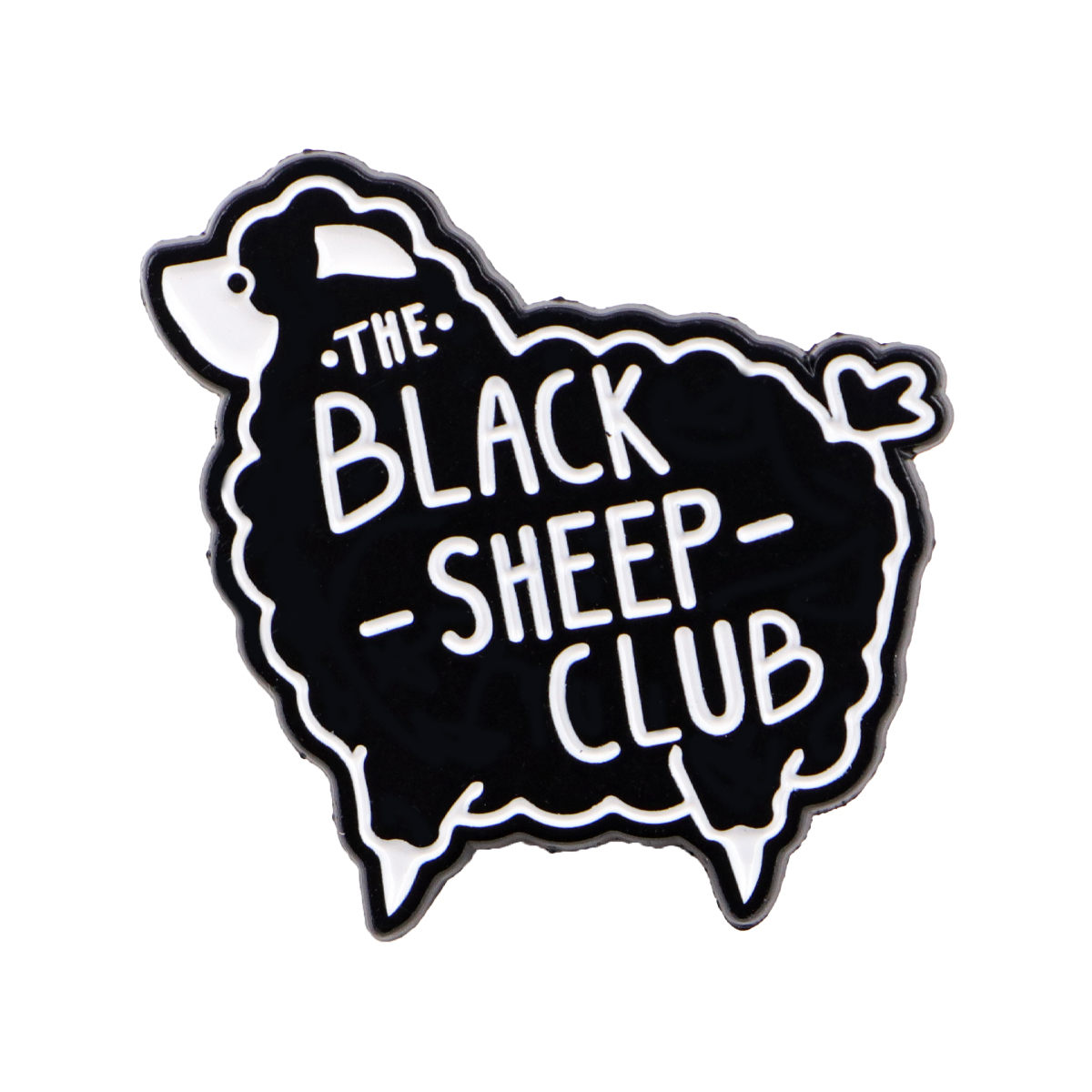 Cartoon Black Sheep Enamel Pin - Women Accessories Picture ulasan dan harga