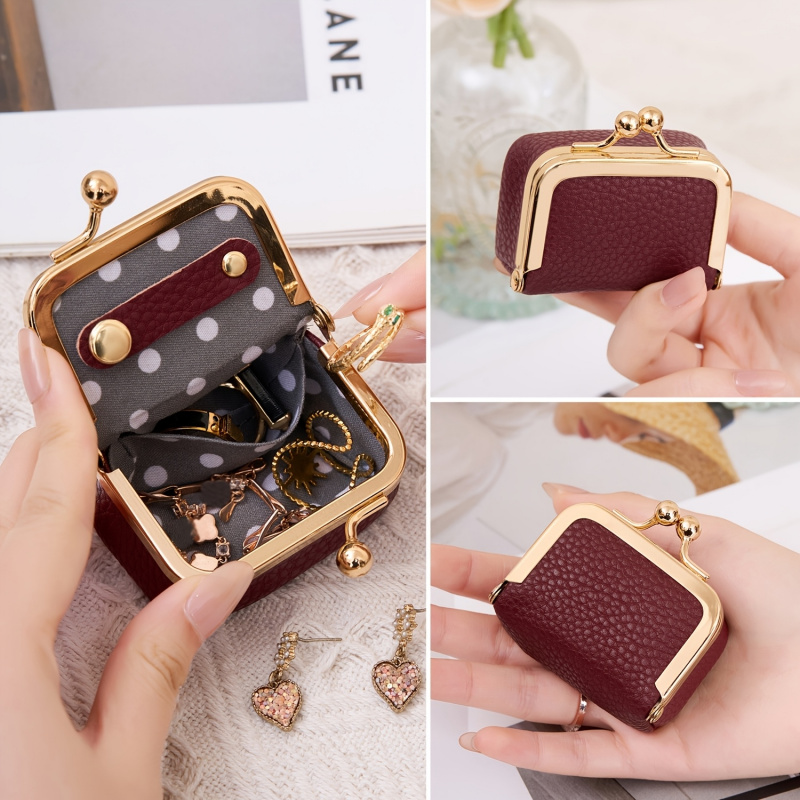 Mini Leather Coin Purse – with - Women'S Accessories Wallet ulasan dan harga