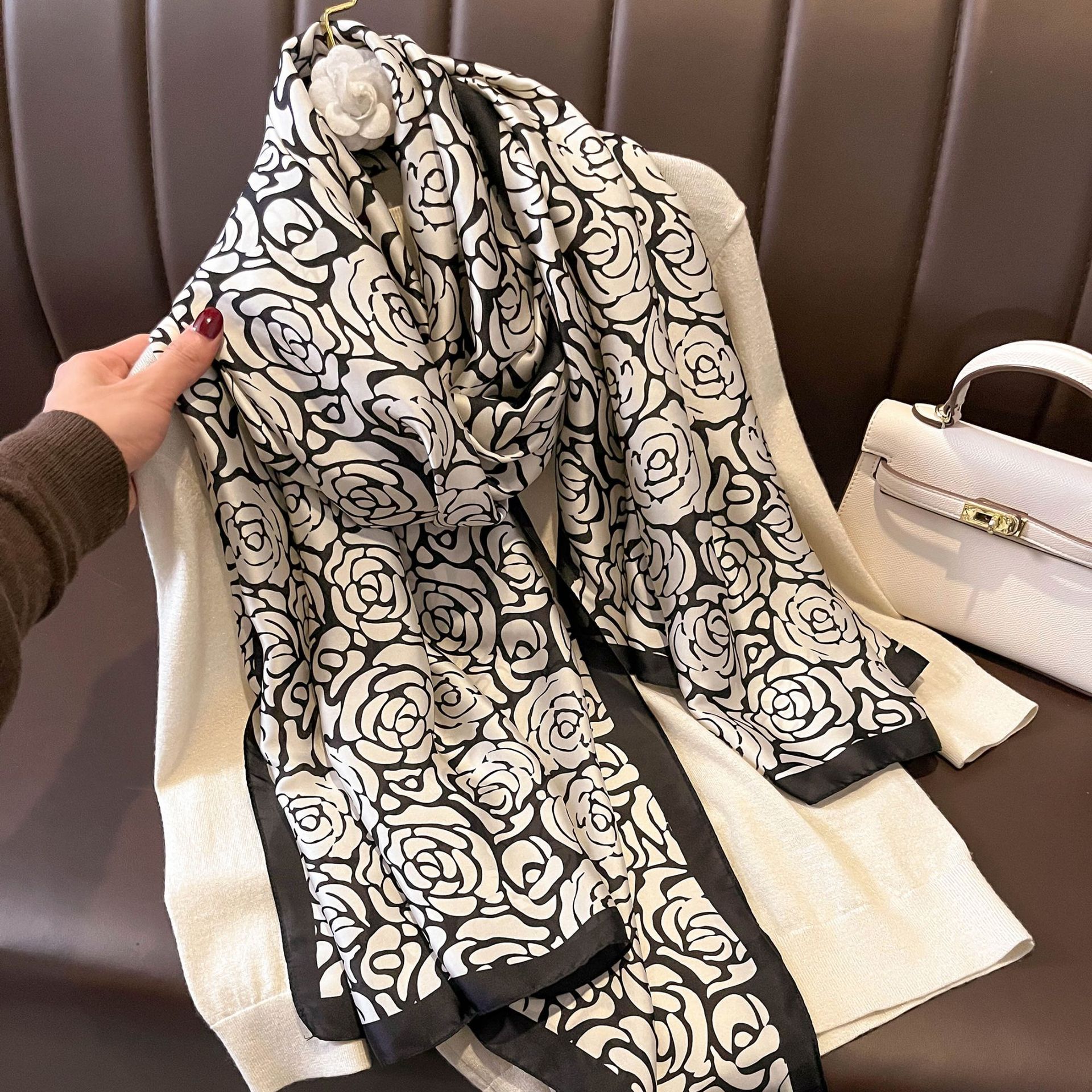 Fashion Print Large Shawl Wrap - Women Accessories Brands ulasan dan harga