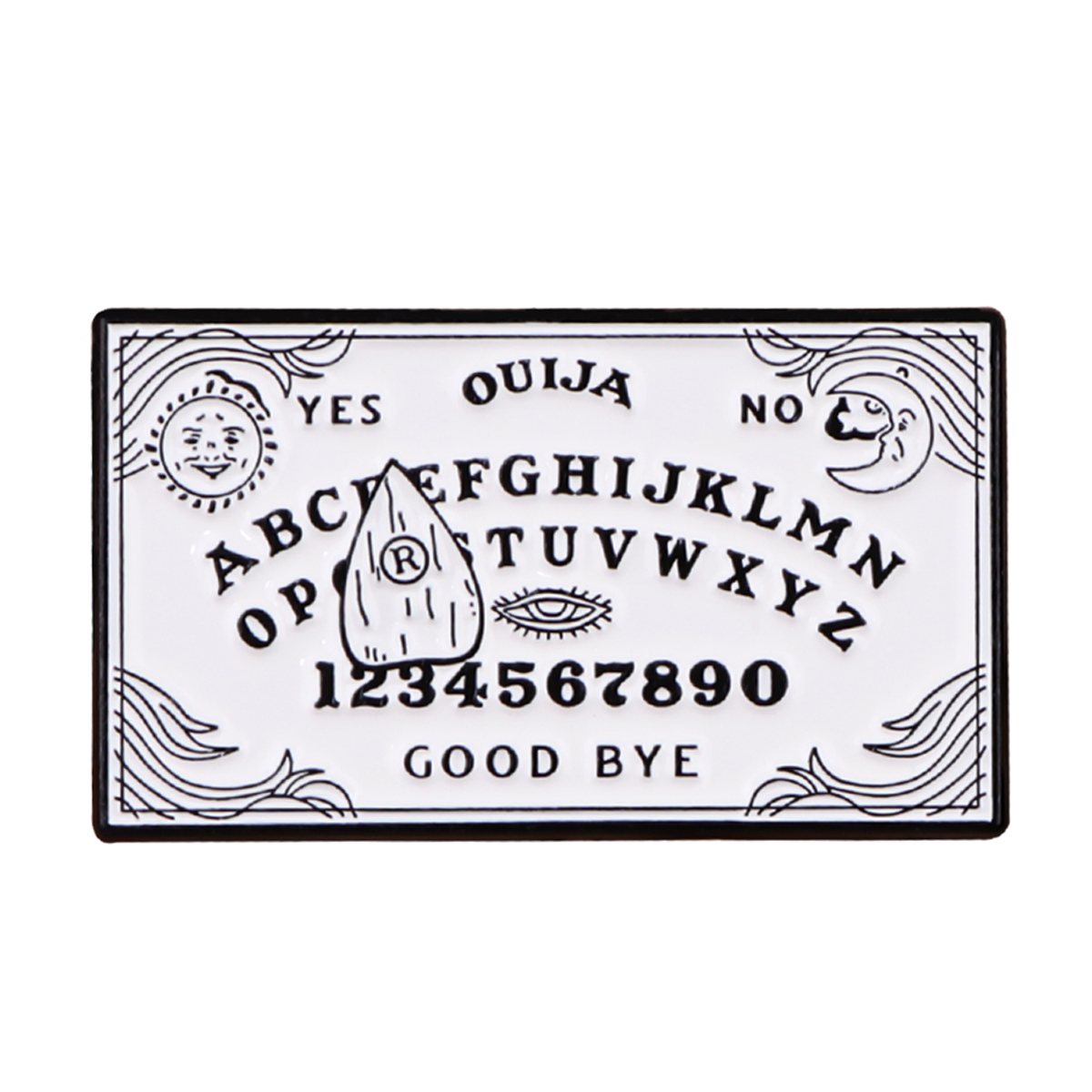 Black Cat Ouija Enamel Pin Hal - Women Accessories Picture ulasan dan harga