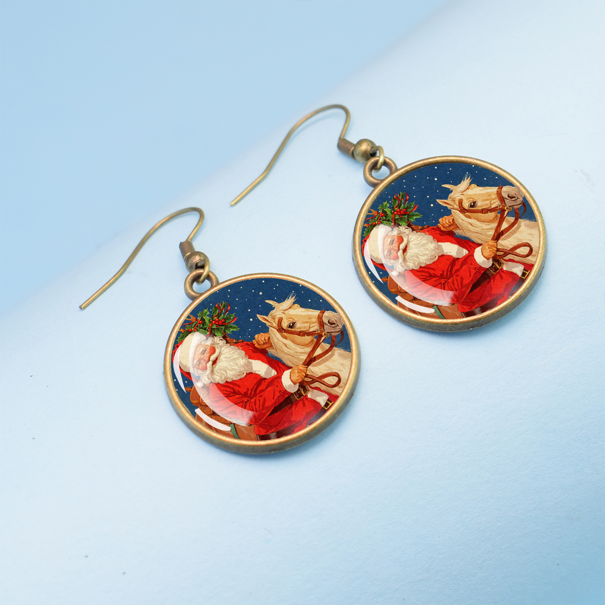 Santa Claus Dome Glass Metal E - Women Accessories Meaning ulasan dan harga