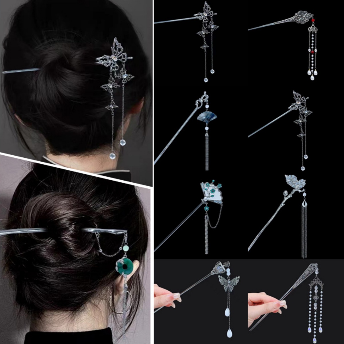 18cm Chinese Style Hairpin Ele - Women'S Vintage Accessories ulasan dan harga