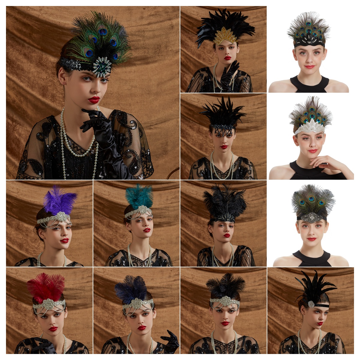 Carnival Peacock Feather Headb - Women'S Accessories In The 1920S ulasan dan harga