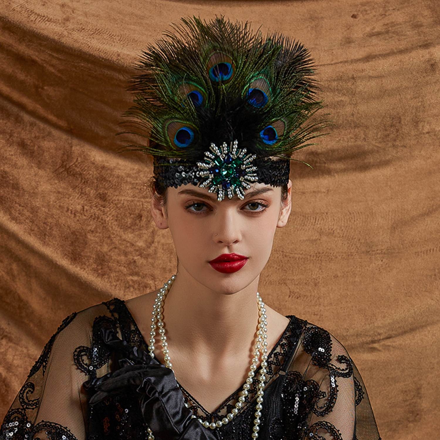 Carnival Peacock Feather Headb - Women'S Accessories In The 1920S ulasan dan harga