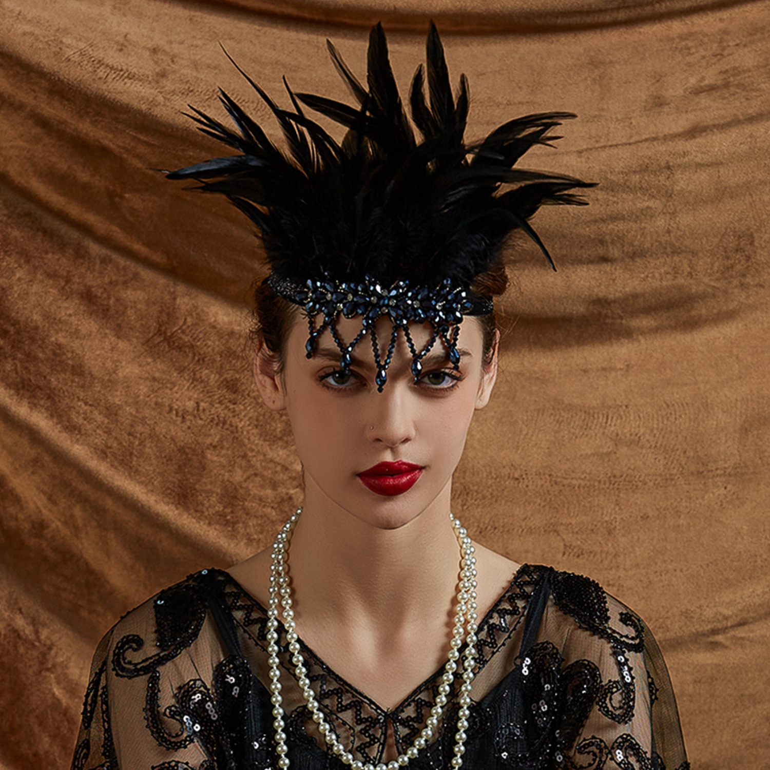 Carnival Peacock Feather Headb - Women'S Accessories In The 1920S ulasan dan harga