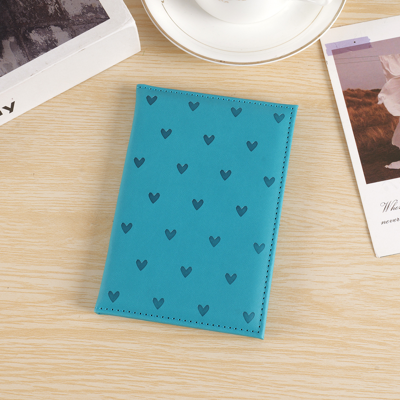 Cute Heart Print Passport Cove - Women'S Accessories Wallet ulasan dan harga