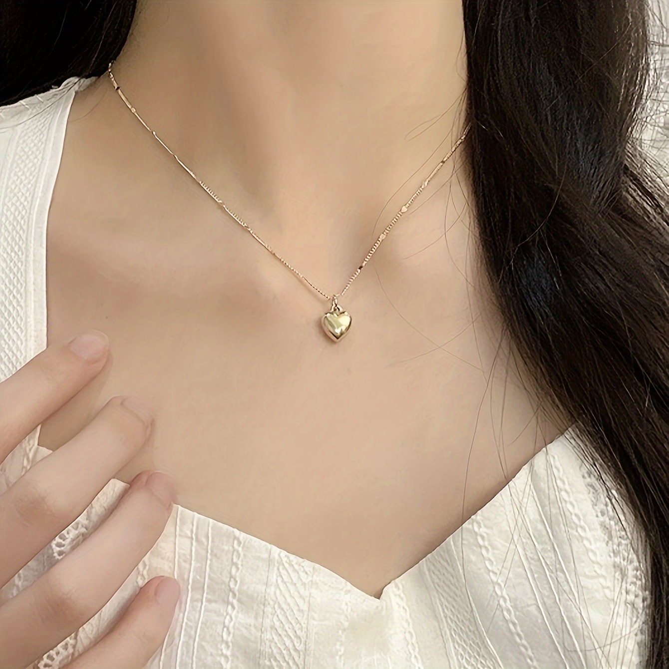 1pc Elegant Vintage Heart Pend - Women'S Accessories Gift Ideas ulasan dan harga