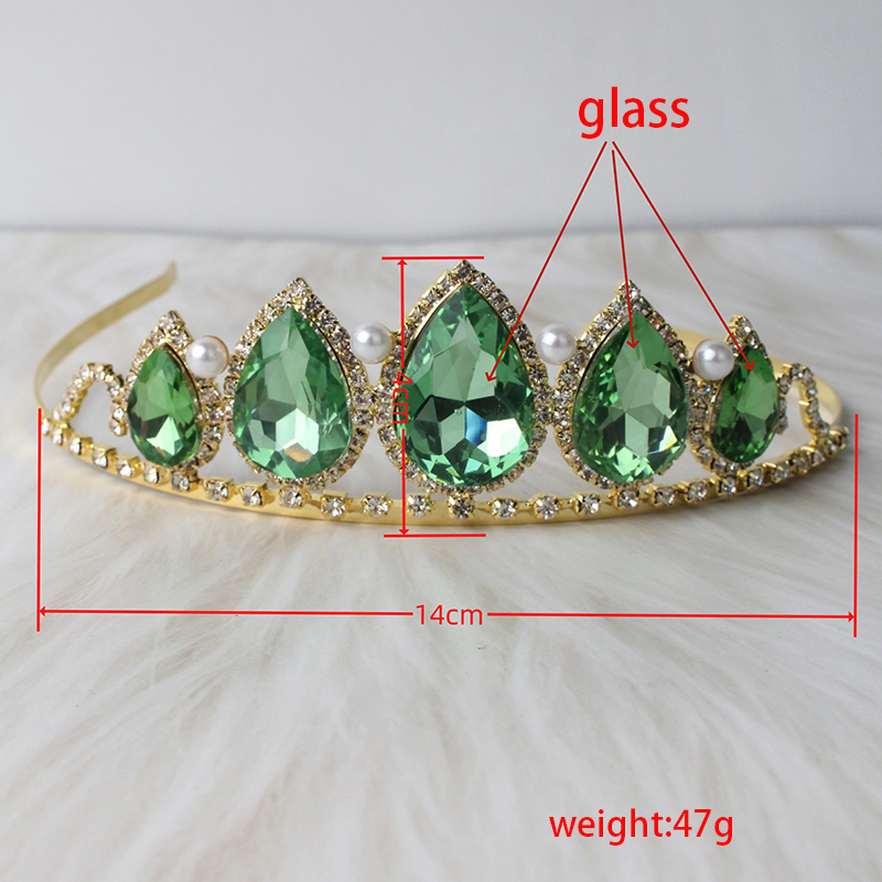 Green Water Drop Rhinestone Cr - Women'S Vintage Accessories ulasan dan harga