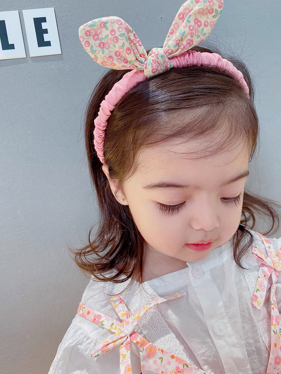 Cute Floral Rabbit Ear Bow Hai - Women'S Ear Accessories ulasan dan harga