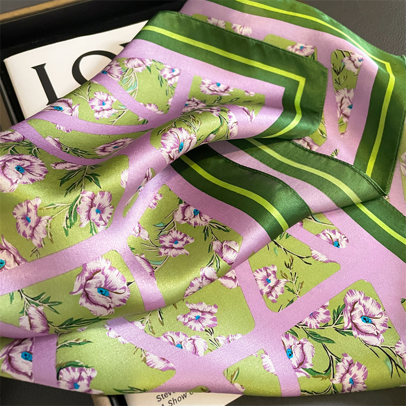 Brand 100% Mulberry Silk Scarf - Women Accessories Brands ulasan dan harga