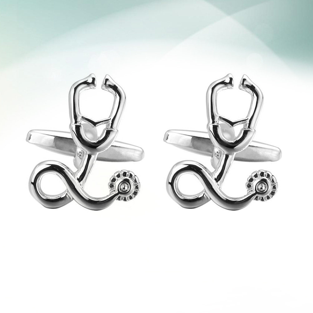 1Pair Silver Cufflinks Fine Cr - Women'S Accessories Gift Ideas ulasan dan harga