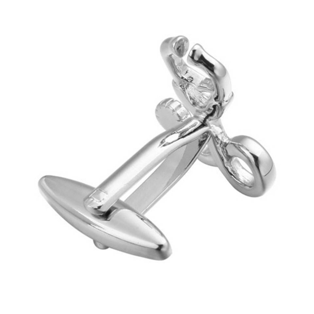 1Pair Silver Cufflinks Fine Cr - Women'S Accessories Gift Ideas ulasan dan harga