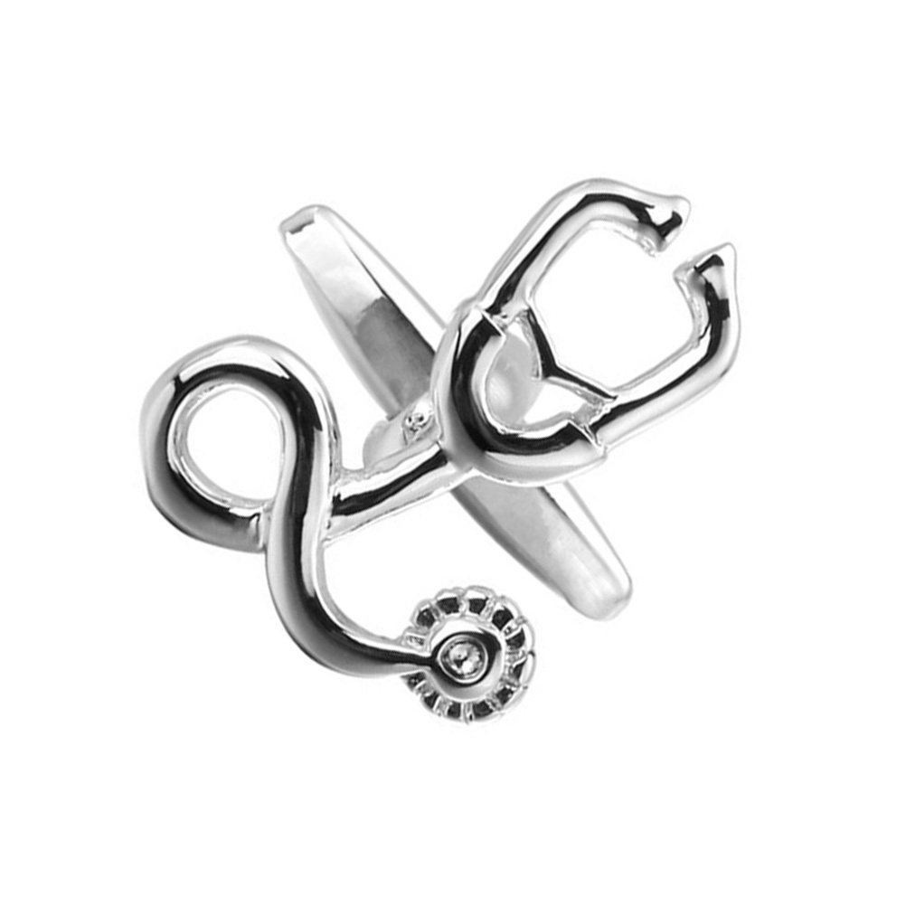 1Pair Silver Cufflinks Fine Cr - Women'S Accessories Gift Ideas ulasan dan harga